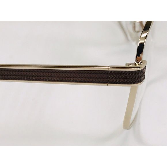 New Wide Guyz Gold & Brown ANTHONY Eyeglasses 58mm for The Stylish Large Man - Picture 8 of 13